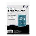 Clear Plastic Sign Holder, Wall Mount, 8.5 x 11