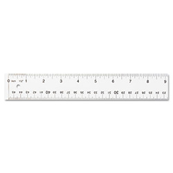 Clear Flexible Acrylic Ruler, Standard/Metric, 18" Long, Clear