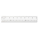 Clear Flexible Acrylic Ruler, Standard/Metric, 18" Long, Clear