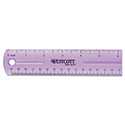 12" Jewel Colored Ruler, Standard/Metric, Plastic