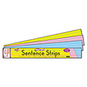 Wipe-Off Sentence Strips, 24 X 3, Blue; Pink; Yellow, 30/pack