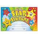 Trend I'm a Star Student Recognition Awards - 8.5" Width x 5.5" Length - Multicolor - 1 Pack