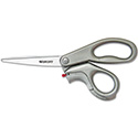 E-Z Open Box Opener Stainless Steel Shears, 8" Long, 3.25" Cut Length, Offset Gray Handle