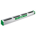 Hold Up Aluminum Tool Rack, 36w X 3.5d X 3.5h, Aluminum/green