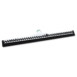 Sanitary Brush with Squeegee, Black Polypropylene Bristles, 22" Brush