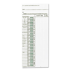 Time Clock Cards for Acroprint ATT310, One Side, 4 x 10, 200/Pack