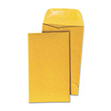 Kraft Coin Envelope, #5 1/2, Round Flap, Gummed Closure, 3.13 x 5.5, Light Brown Kraft, 500/Box